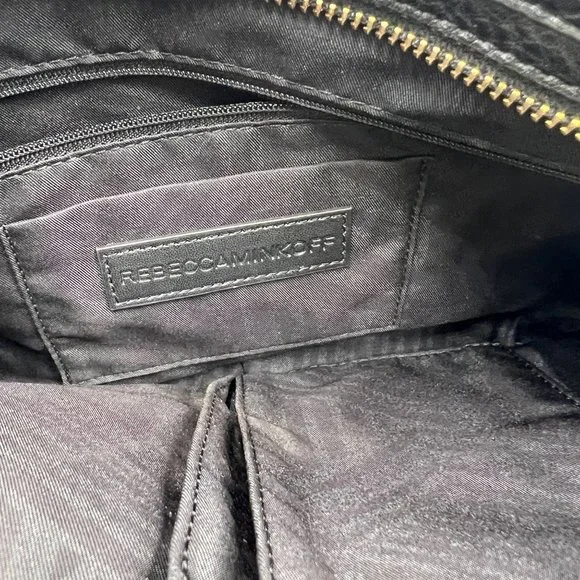 Rebecca Minkoff Black Leather Regan Satchel - Picture 9 of 16